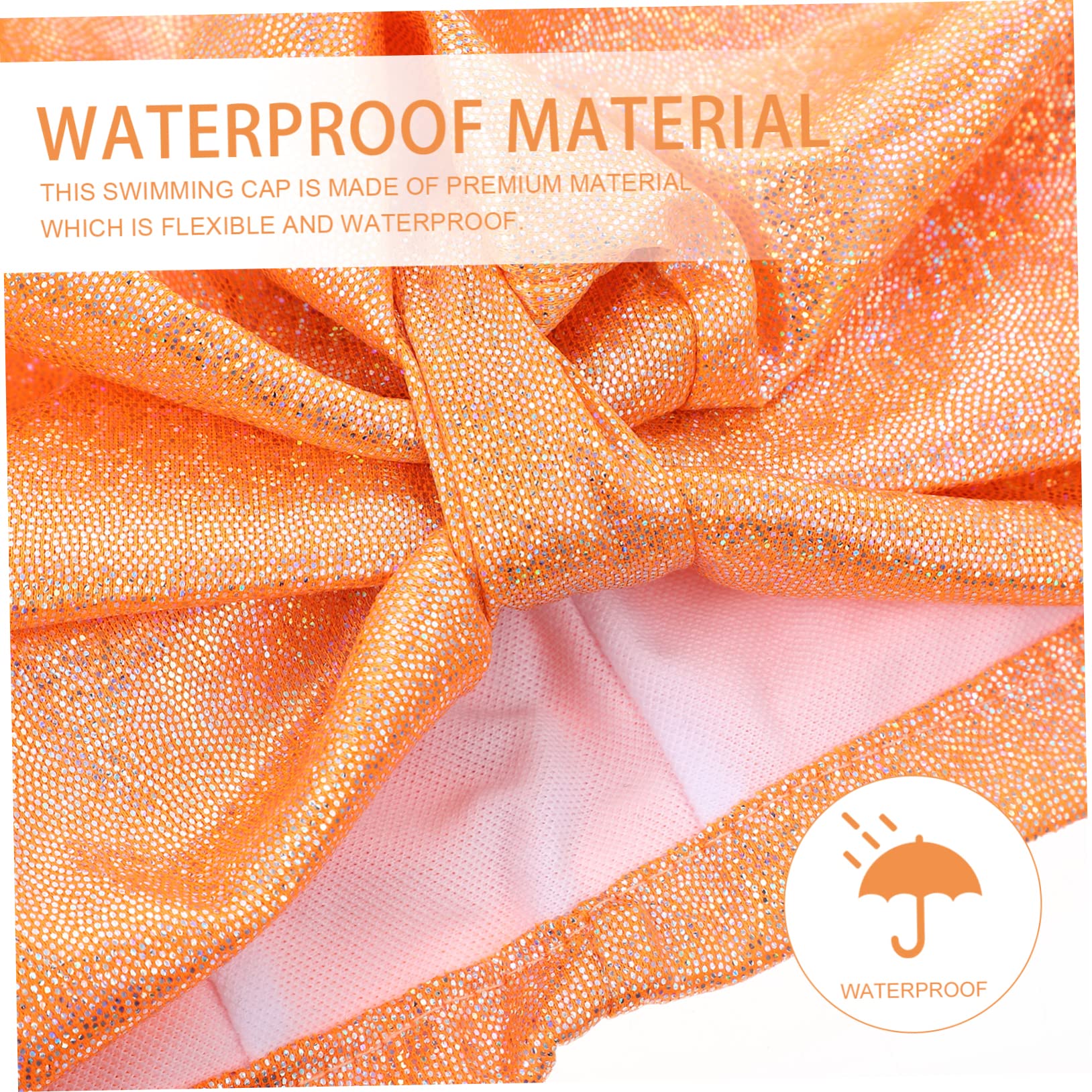 FRCOLOR 5St Schwimmhaube große Badekappe Kopftuch für Frauen Swim Cap Women badehauben Badekappen für Damen für Damen wasserdichte Elastizität Haarkappe Badetuch Mann