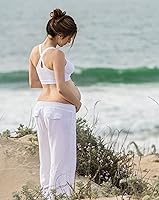 Vista 7 de Rumina Sujetador de lactancia de espalda cruzada manos libres y enfermera.