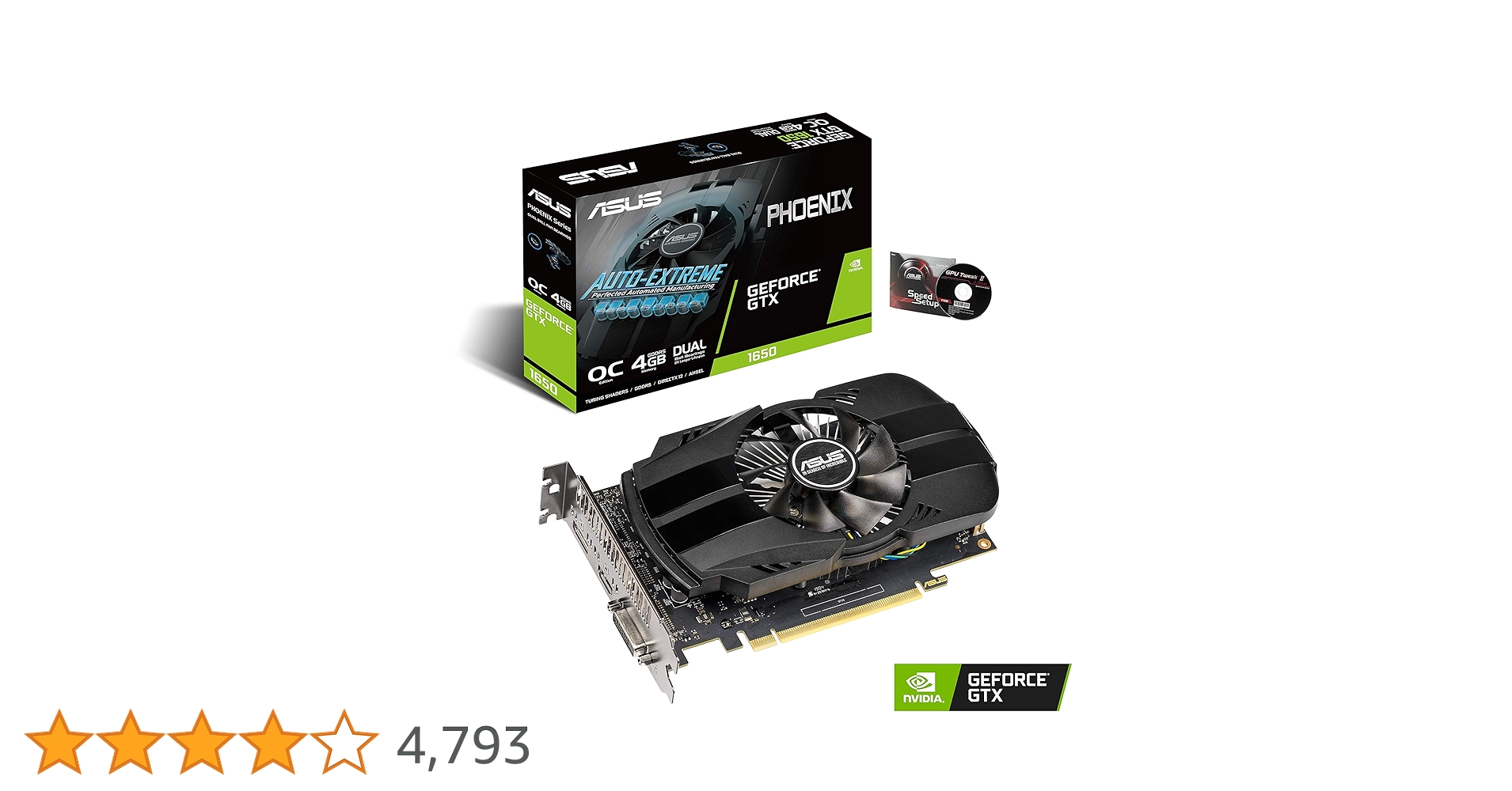 ASUS グラボ GTX1650 GTX1650-4G-LP-BRK｜Graphics Cards｜ASUS Global