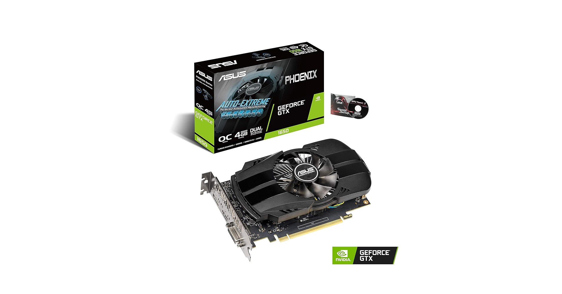 Amazon.com: ASUS GeForce GTX 1650 4GB Phoenix Fan Overclocked