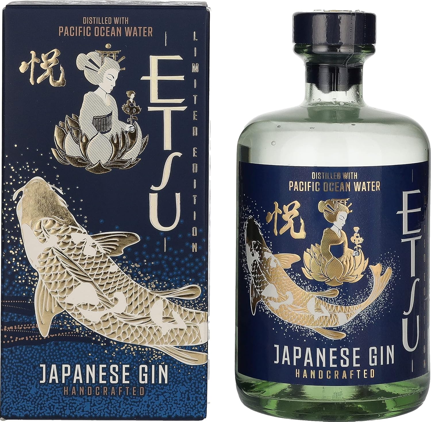 Etsu Japanese Gin Pacific Ocean Water + Estuche 70cl 45 Amazon.es