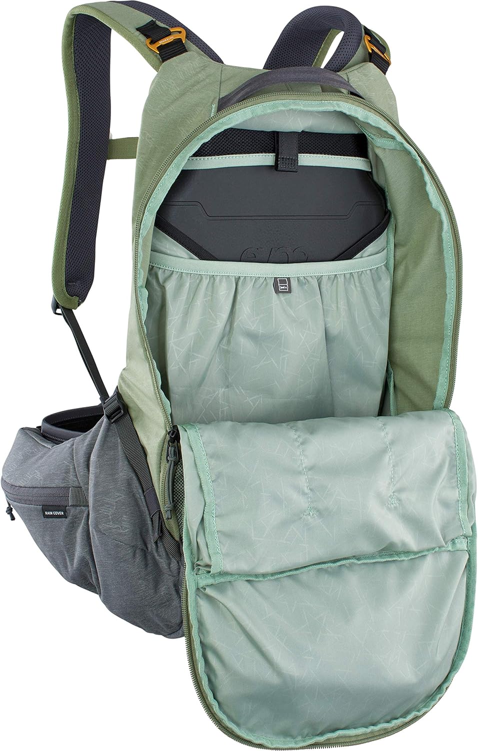 Evoc Trail Pro 16 Bag Olive Green/Grey L/XL Mountain Bike Back with Protection Adult Unisex