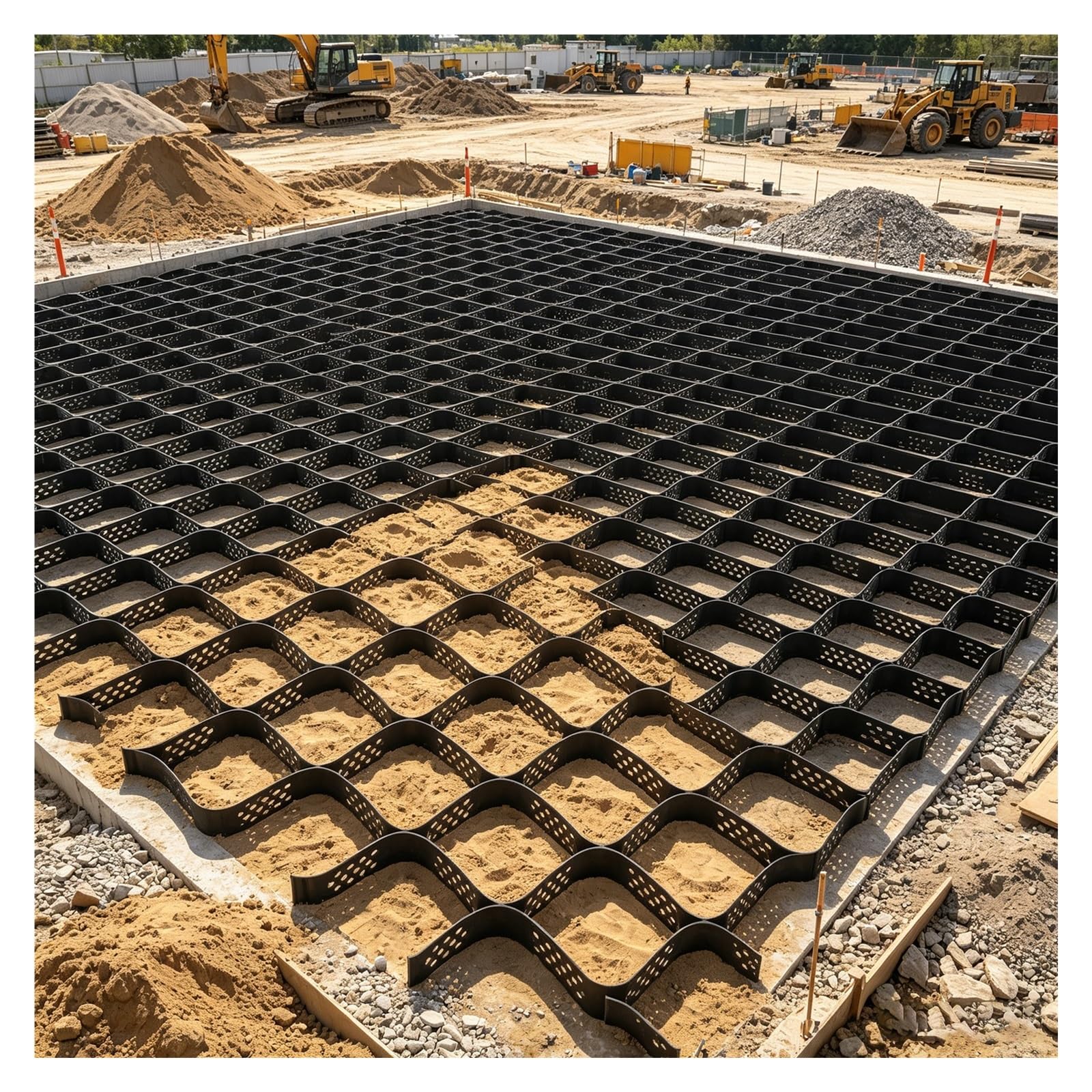 SRNSAEB Stabilizzatore Ghiaia Griglie di Stabilizzazione del Terreno | Griglie di Contenimento