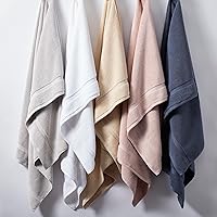 Vista 5 de Splendid Home Supersoft - Juego de toallas de baño de 6 piezas, 100% algodón, de gran tamaño, color gris claro