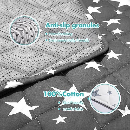 Miniatura 3 de Tapete para corralito para bebé, tapete hexagonal de primera calidad de 28.35 pulgadas, tapete de gateo de una pieza más grueso con patrón de