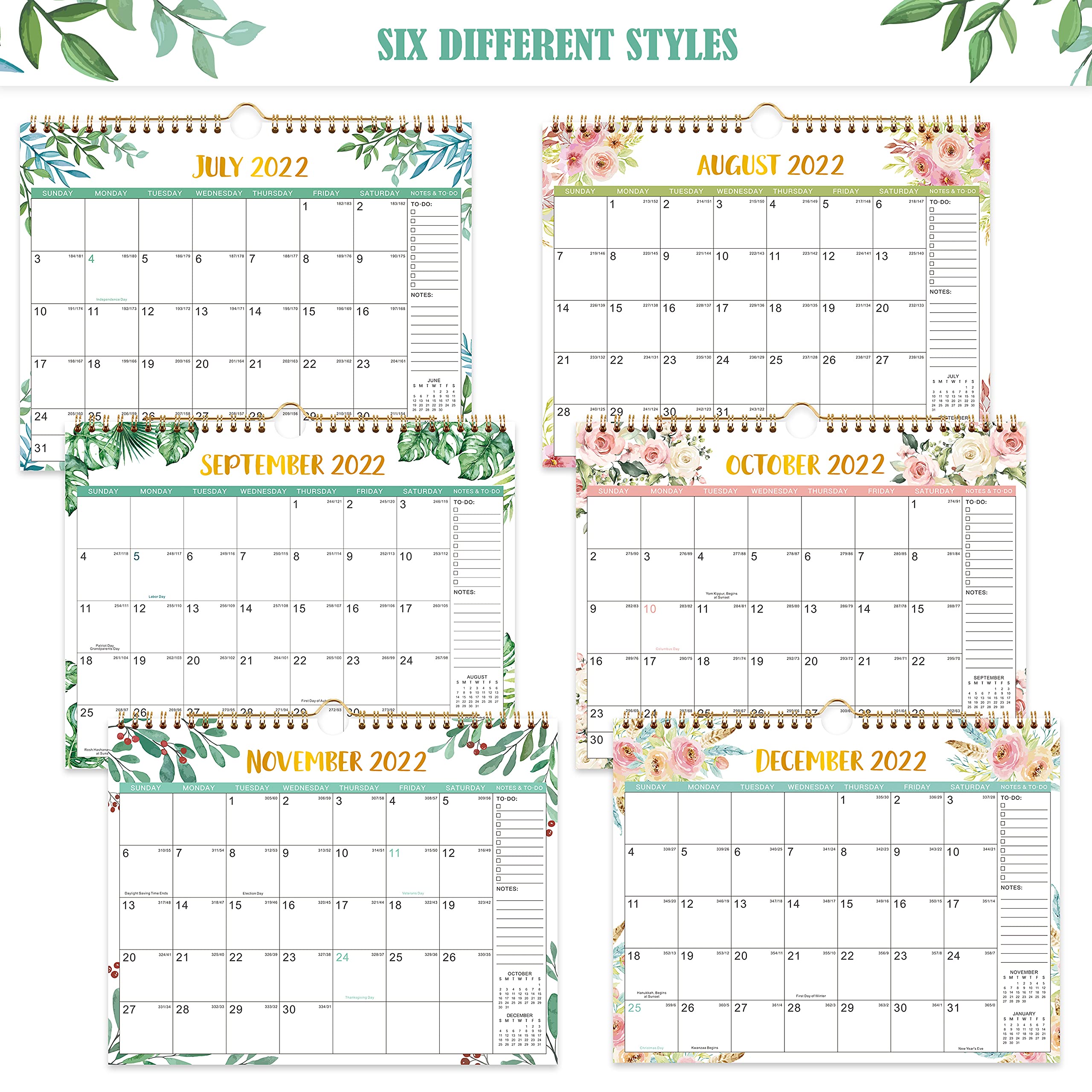 2022 Calendar Wall Calendar 2022 from JAN 2022 to DEC