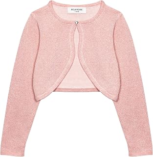 Bolerose Mädchen Glitzer Bolero Langarm