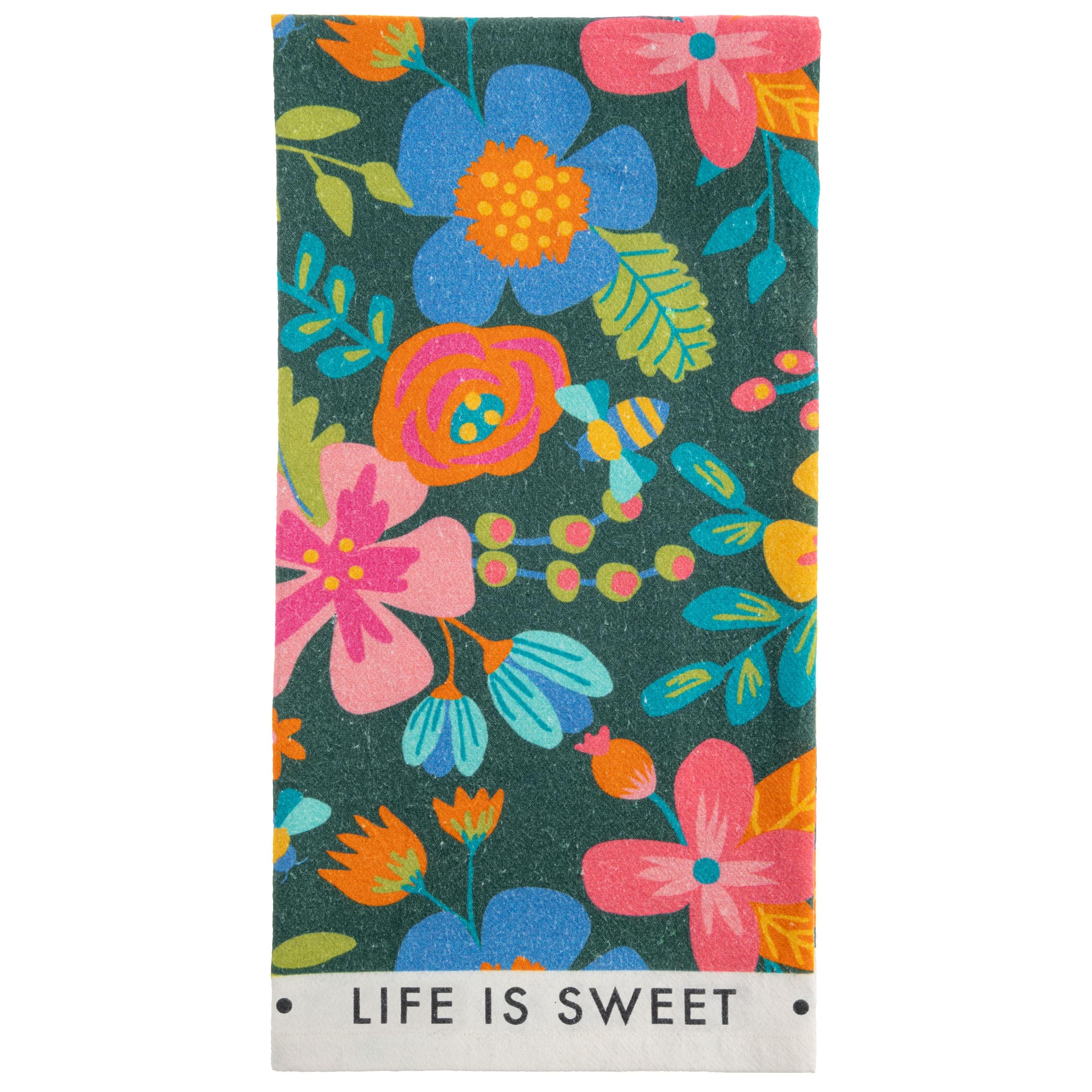 Paño de cocina Karma Shelly con diseño Life is Sweet para un hogar alegre