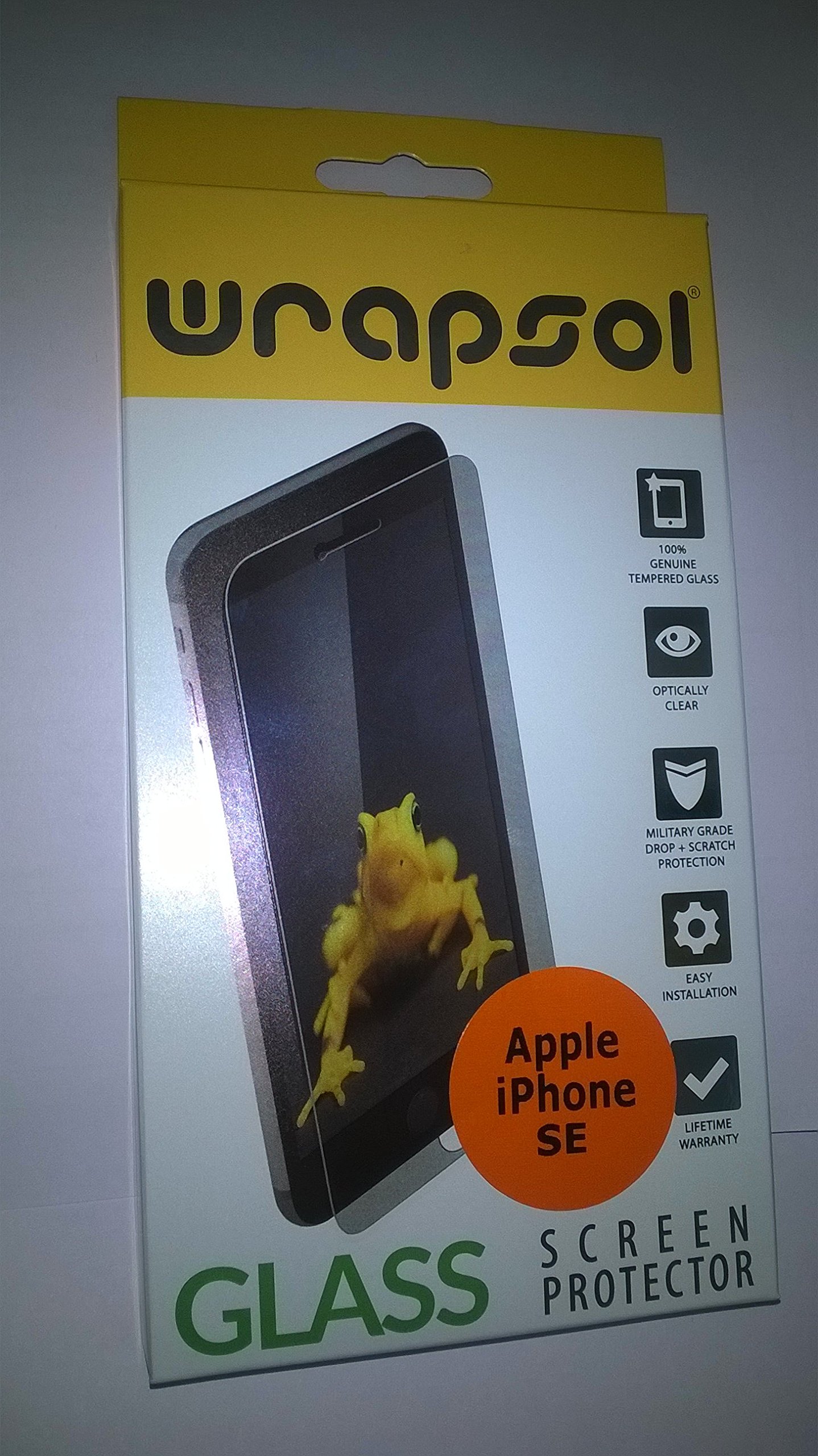 WRASPOL Wrapsol Protective Glass Screen for Apple iPhone SE