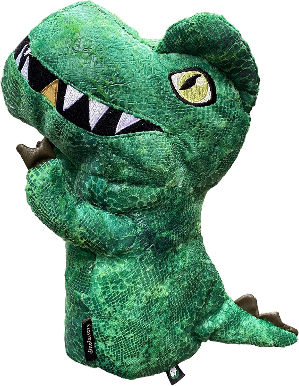 T-Rex Dinosaur Golf Driver Headcover - Funny Animal Head Cover for 460cc Club, Premium Handmade Plush, Unique Golf Gift for Men Women