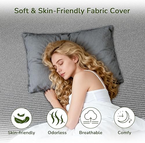 Miniatura 4 de Cubrecolchón de espuma viscoelástica, cubrecolchón Queen de 3 pulgadas con funda suave extraíble, cubrecolchón de cama para dormitorio, viajes,