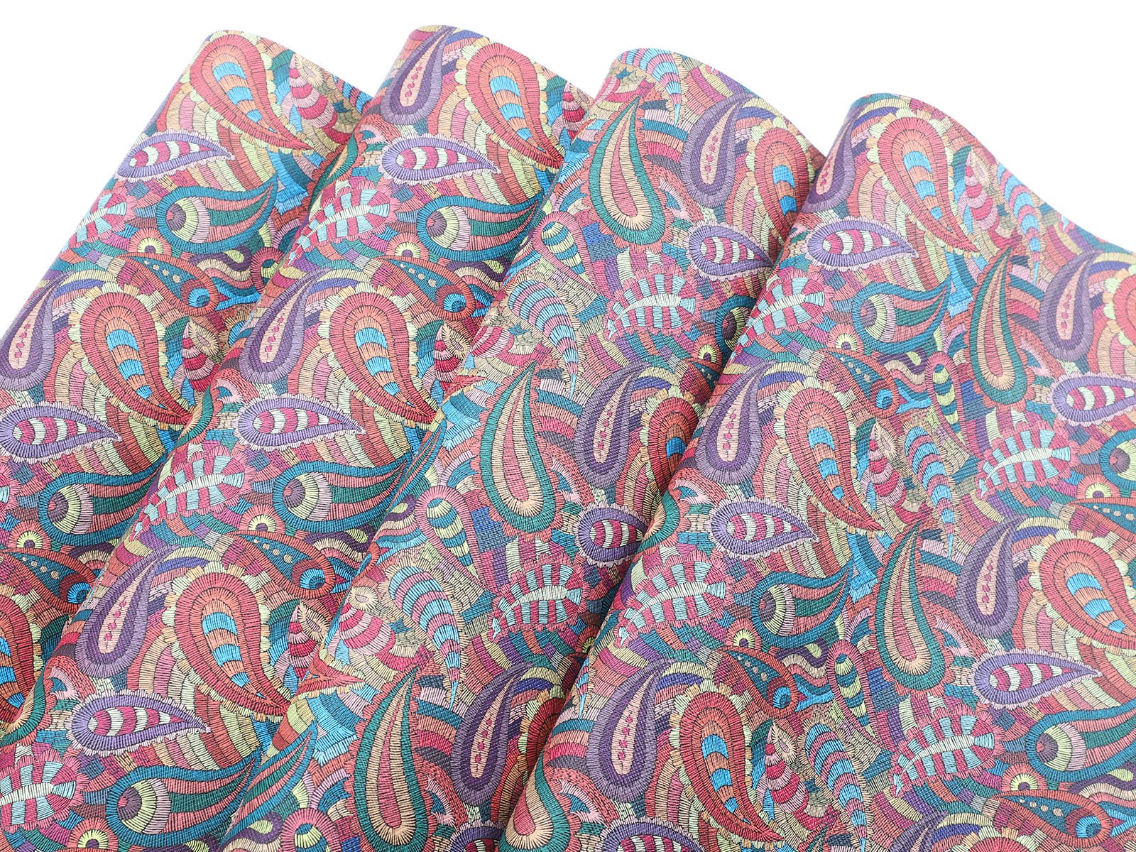 Picheng Paisley-Blumen-Kunstlederrolle, 35 X 135 Cm, 1 Mm Dicke – Für Basteln, Nähen & DIY-Projekte