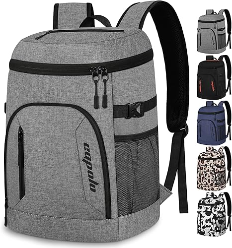 Capolo Mochila enfriadora de 3045 latas, bolsa térmica aislada para bebidas, enfriador suave, almuerzo, camping, viajes, picnic, senderismo para