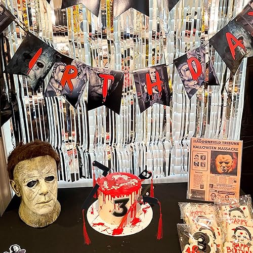 Vista 75 de Rsstarxi 1 paquete de decoración espeluznante para tartas, fantasma, murciélago, araña, decoración de Halloween y primer cumpleaños Diseño 4