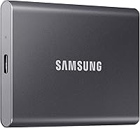 Samsung T7 4TB Portable SSD - Up to 1050MB/s USB 3.2 Gen 2 External Drive, Durable for Gaming, Creators, Students & Pros - Gray