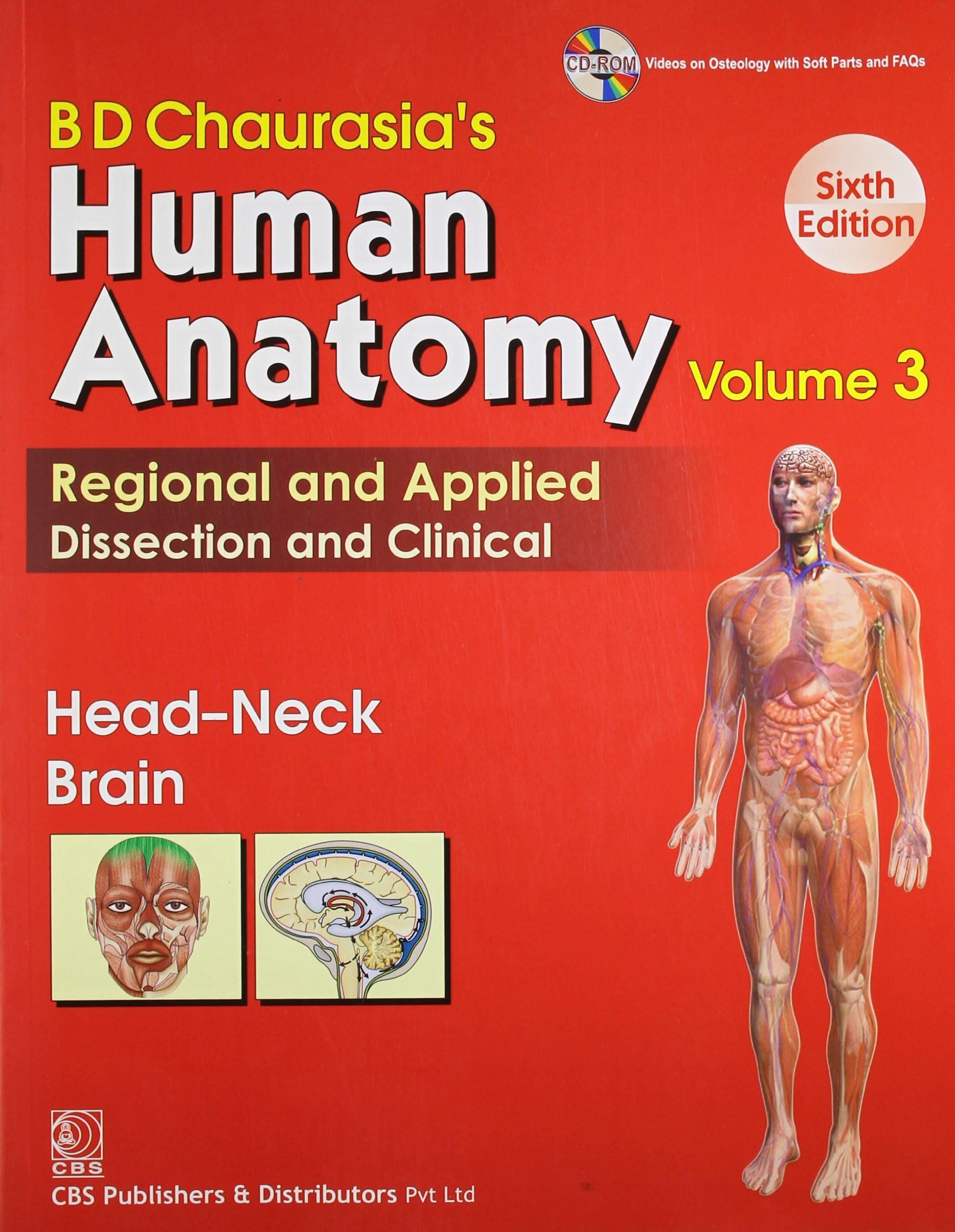 Human Anatomy 6E Vol 3 Head Neck Brain (Pb 2015)