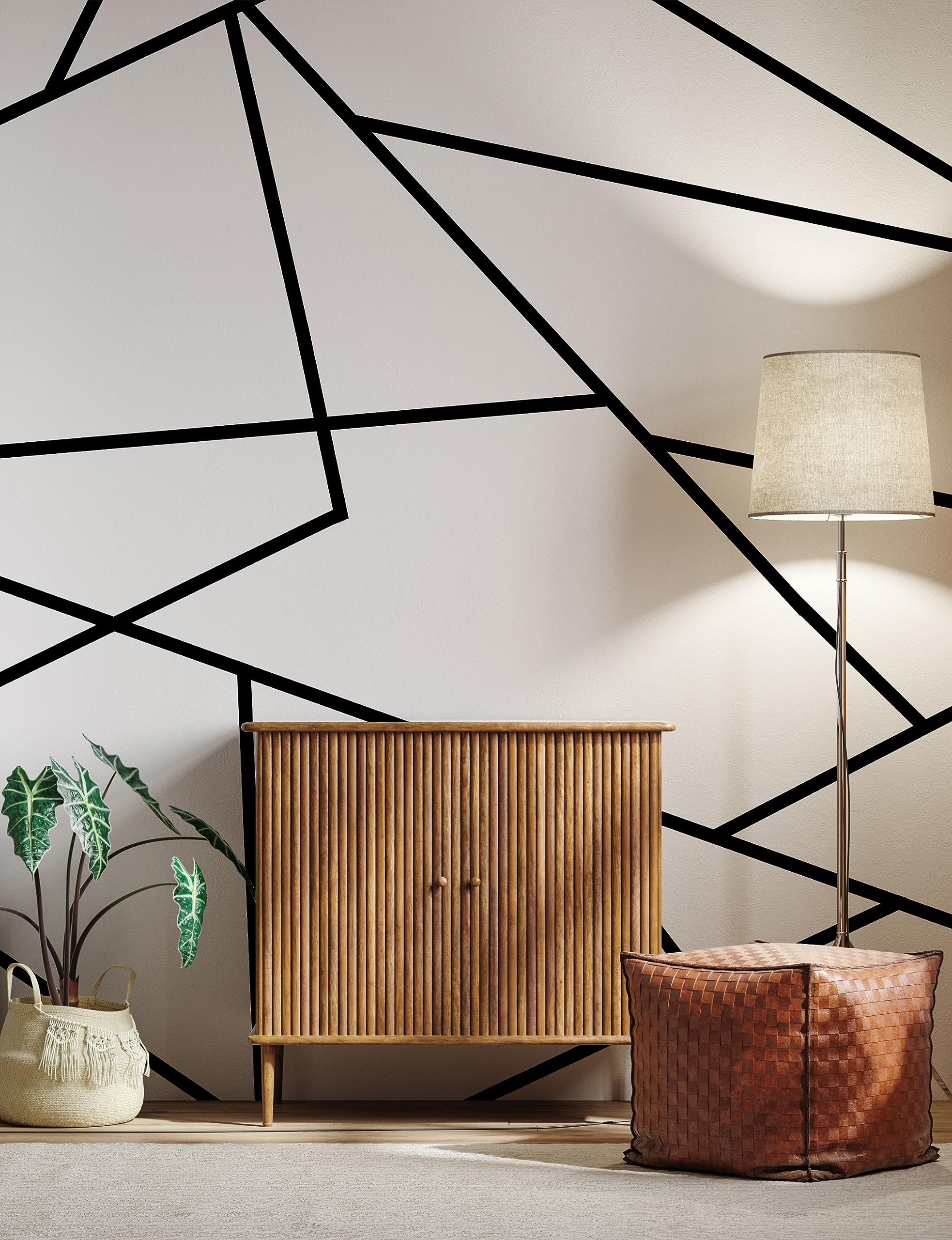 Black Sticker In Wall Black Wall Decal Designer Peel And Stick Wallpaper For Your Home