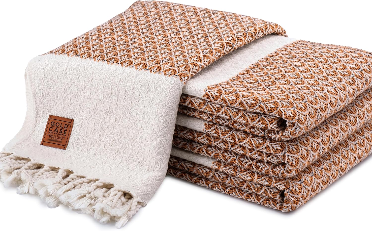 GOLD CASE Bundle of Helen Beach and Hand Towel - Set of 4 - Orange