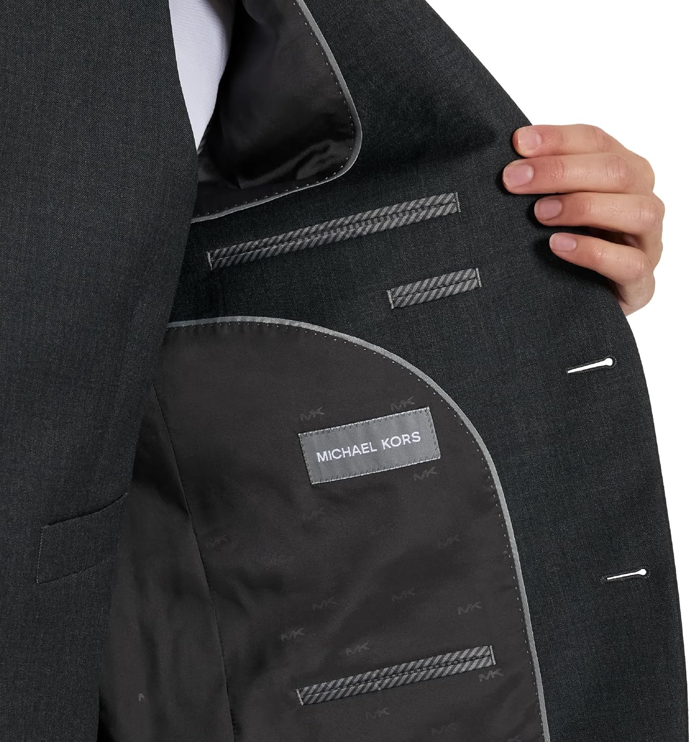 Michael Kors Men’s 3-Piece Classic Fit Regular, Big & Tall Suit Separates | Blazer, Vest & Pants | Weddings, Proms & Events - Image 3