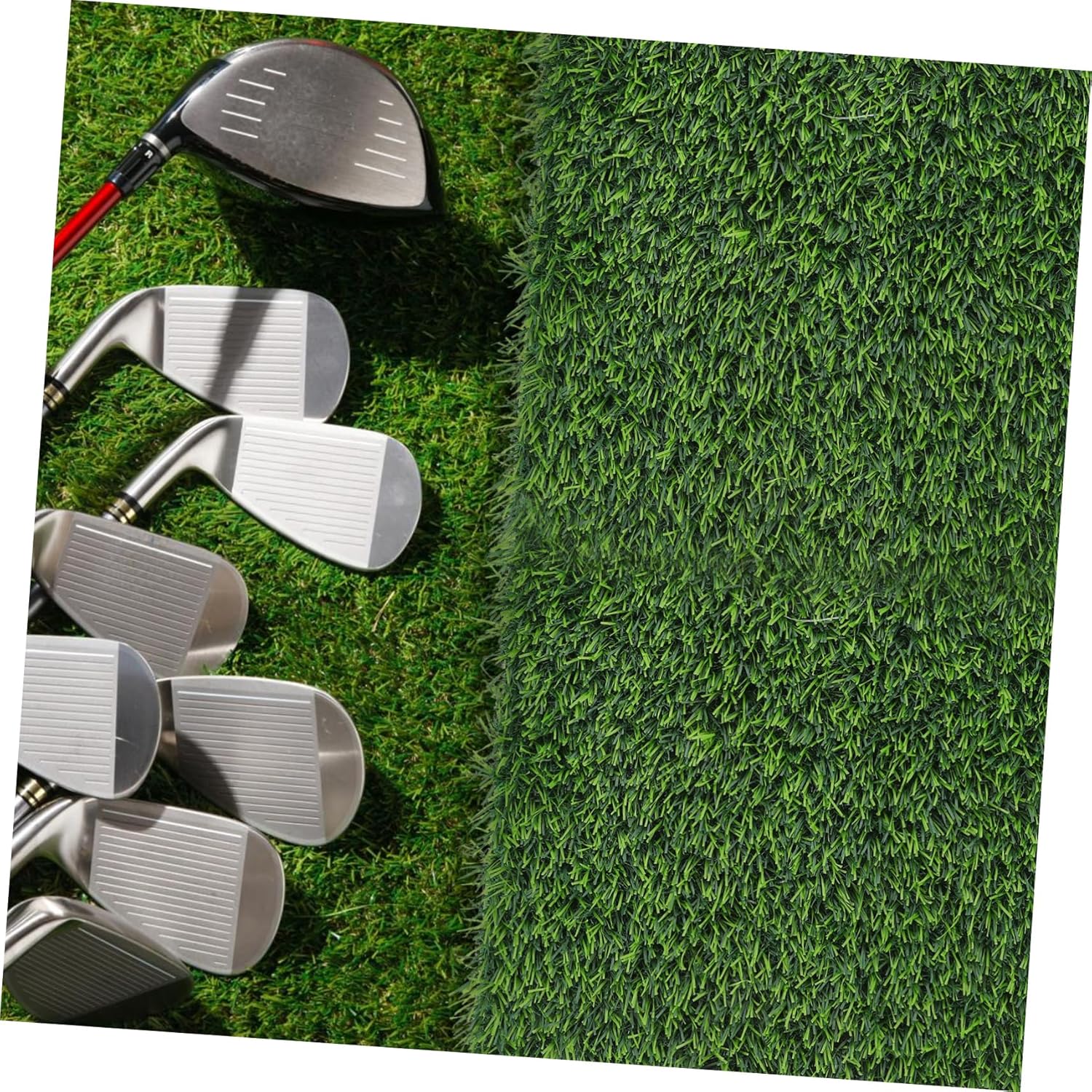 4pcs Realistic Artificial Grass Mat Synthetic Fake Turf for Use Faux Grass Rug for Garden Balcony Home Decor and Patio Greenery