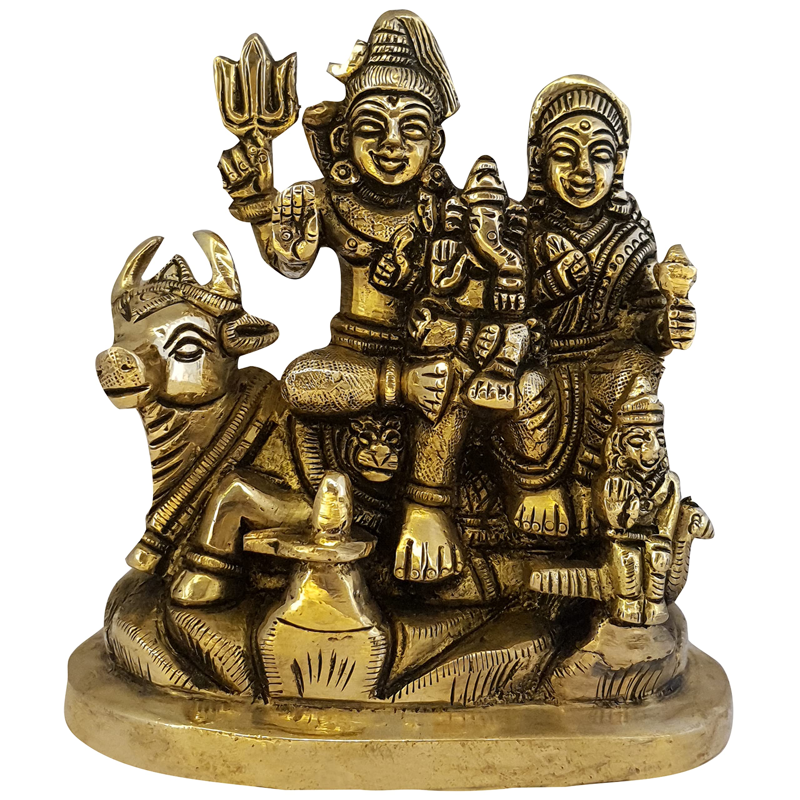 Buy Divya Mantra Shiva Parivar Shiv Parvati Ganesh Kartik Nandi Idol