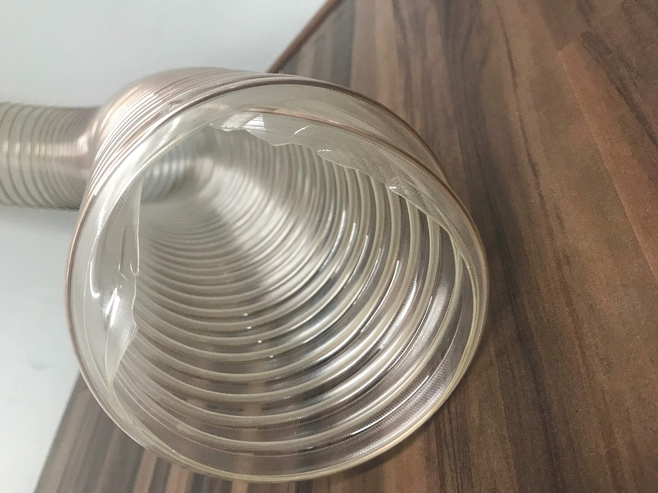 PU Clear Flexible ducting Hose, 100mm Dia. x 2m Long, for dust, Fume