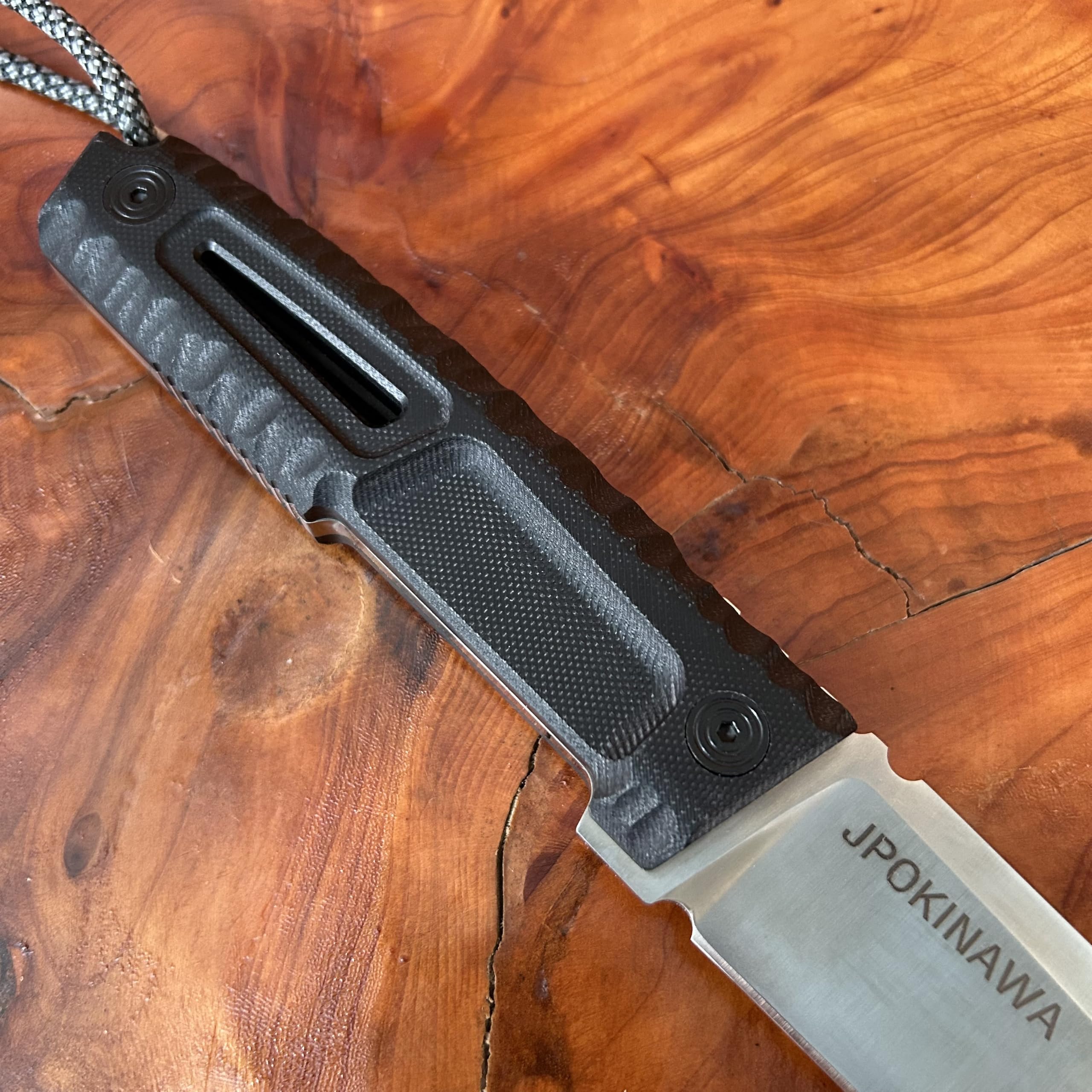 27cm【Manico in G10 - Fodero in Kydex】acciaio D2 Coltello da campeggio