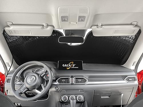 Miniatura 2 de GalaxyAutoShield - Parasol para parabrisas de ajuste personalizado para Mazda CX-5 CX5 SUV 2017, 2018, 2019, 2020, 2021, 2022, 2023, 2024, 2025