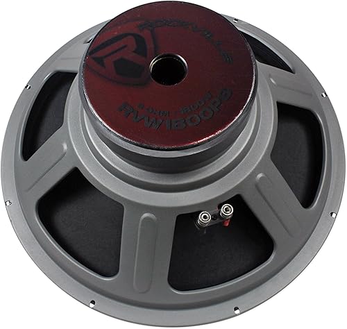 Miniatura 3 de Rockville RVW1800P8 Subwoofer para DJ sin procesar de 1800 W, 18 pulgadas, 8 ohmios, manejo de alta potencia, respuesta de graves profundos,