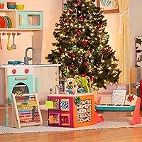 Vista 2 de B. toys Ábaco de madera para niños, juguete clásico de aprendizaje de matemáticas con 100 cuentas educativas para suma, resta de números y contar