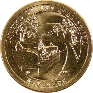 2021 P Erie Canal American Innovation Dollar Uncirculated $1 Coin