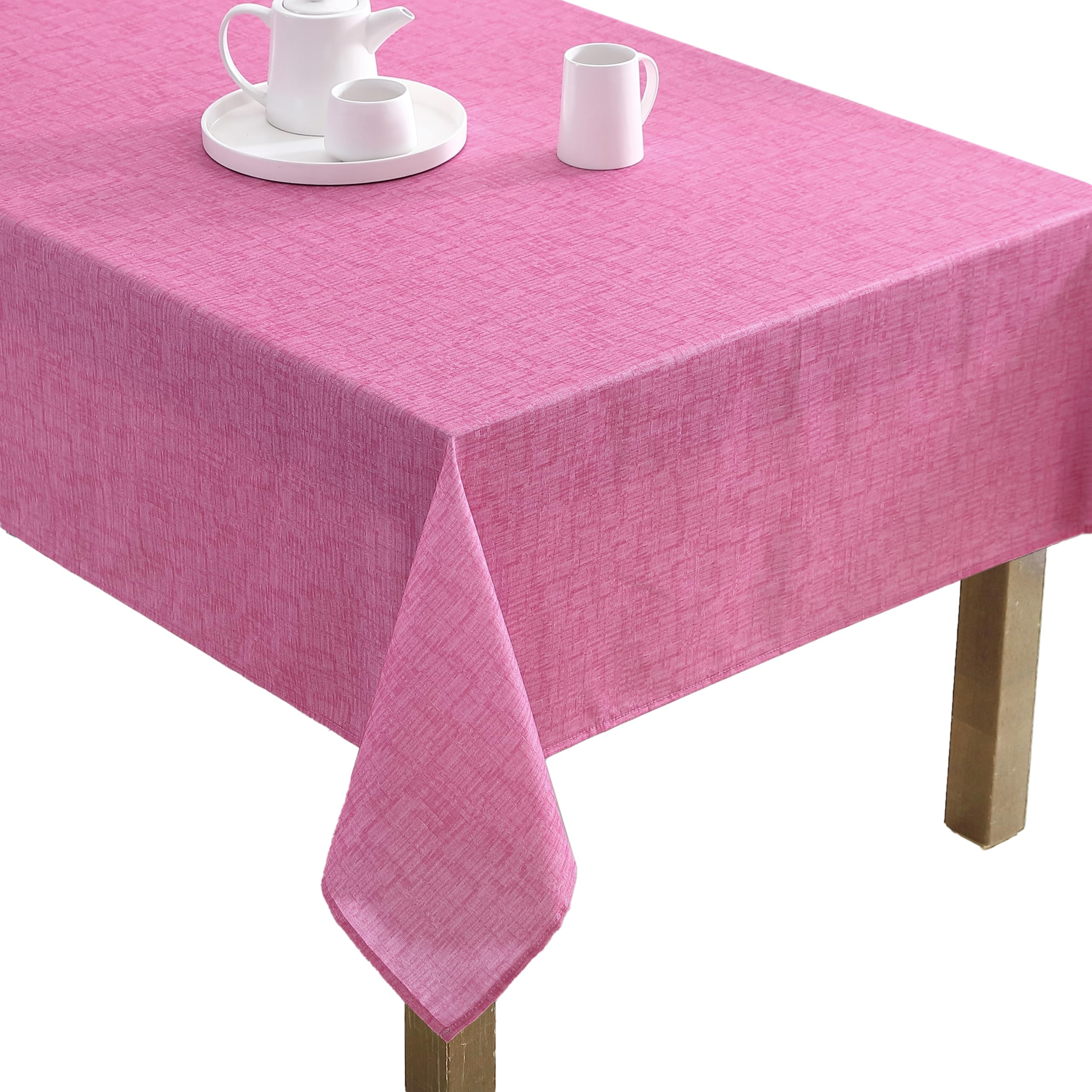 Laura Ashley Decorative Tablecloth, Wrinkle and Stain Resistant, Spillproof Water Repellent