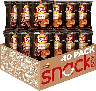 Barbecue Flavored Potato Chips, 40 Count