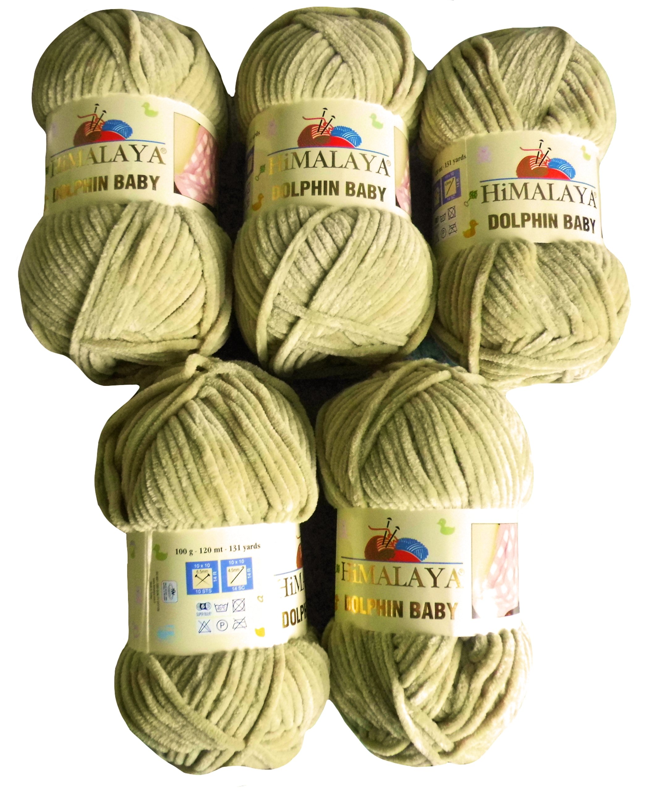5 x 100 G per baby in lana 80317 beige, 500 G di lana Super Bulky per lavorazione a maglia e uncinetto