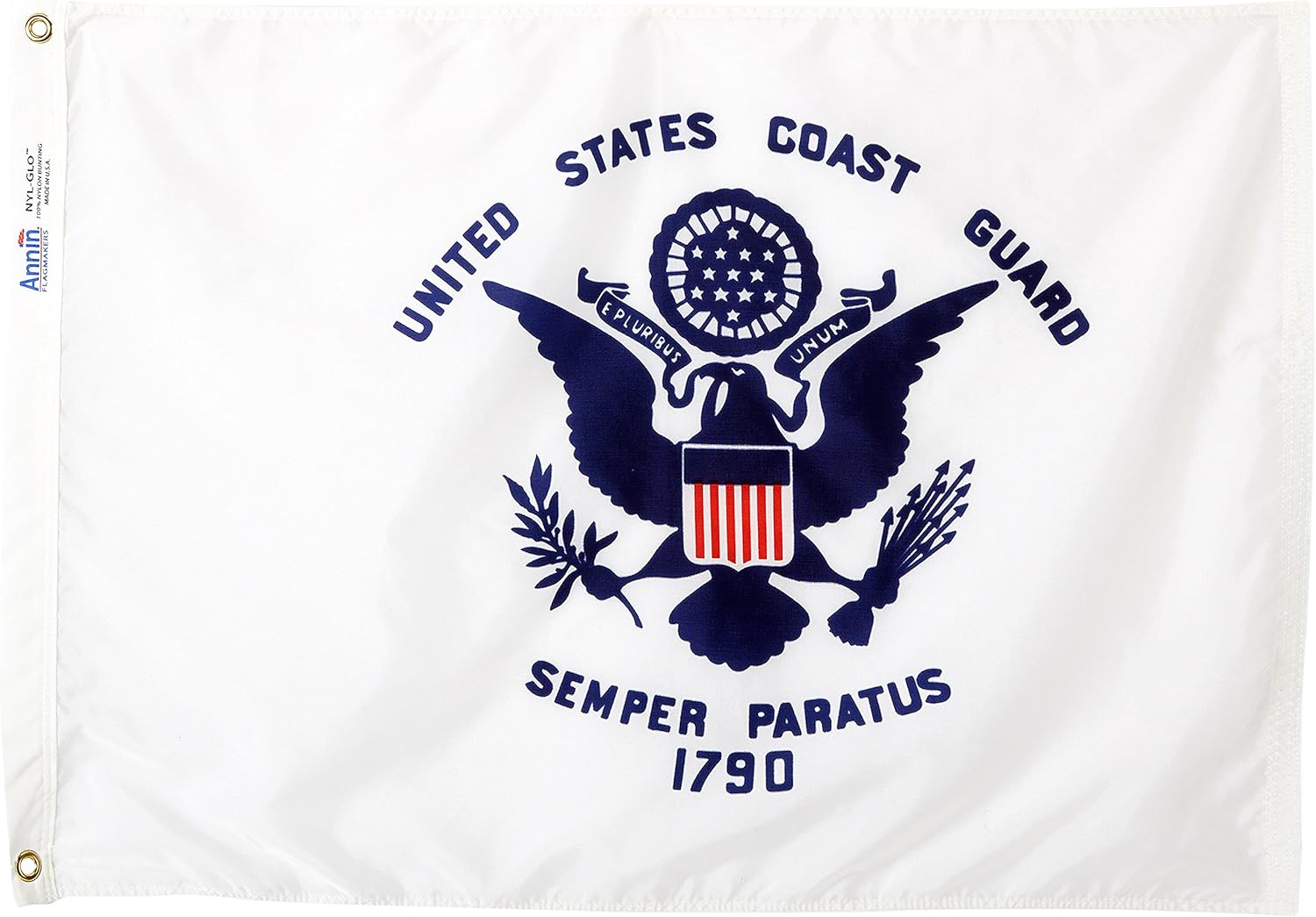 Annin Flagmakers U.S. Coast Guard Military Flag USA-Made to Official Specifications, Officially Licensed, 3 x 5 Feet (Model 439040)
