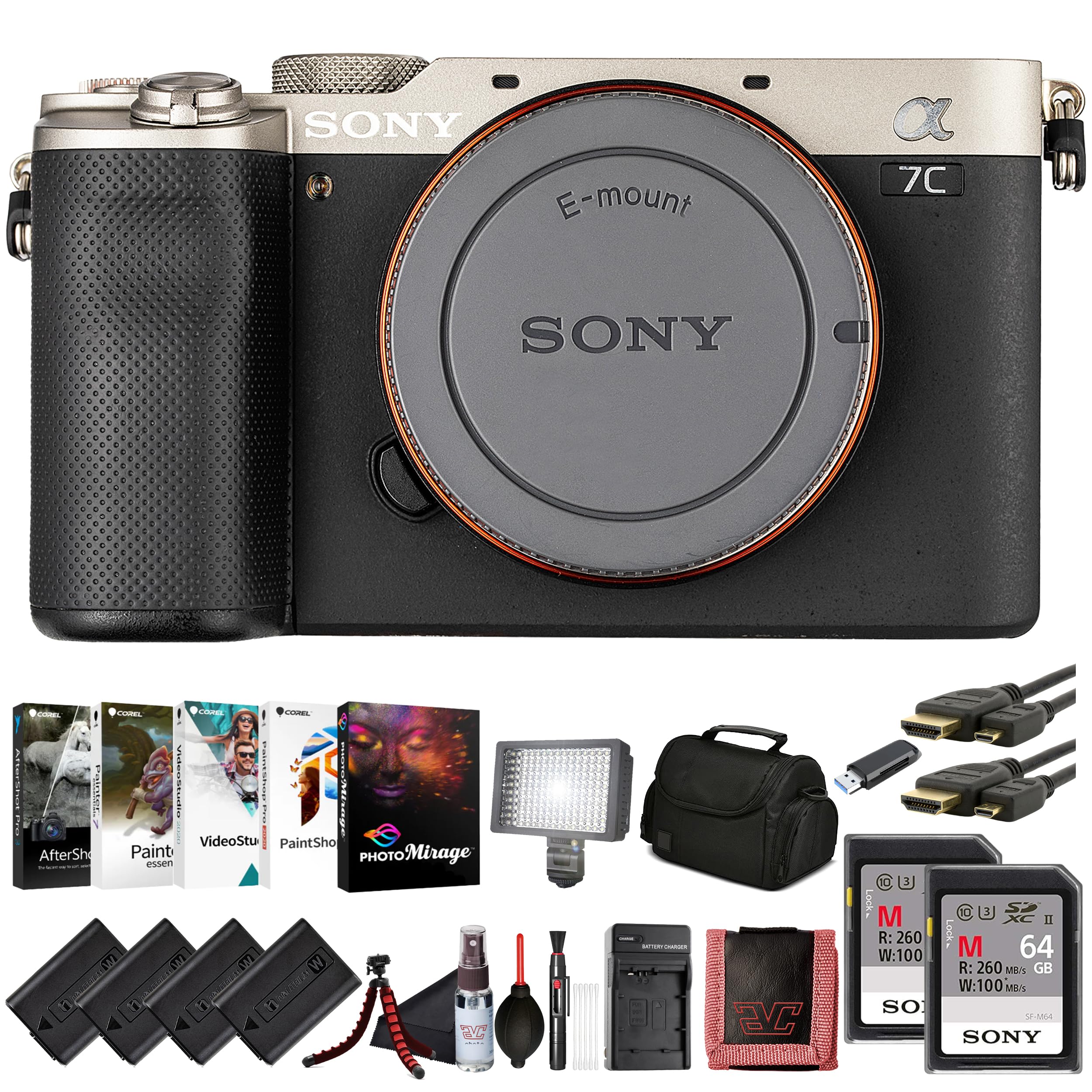 Amazon.com : Sony α7C Full-Frame Mirrorless Camera Body Black