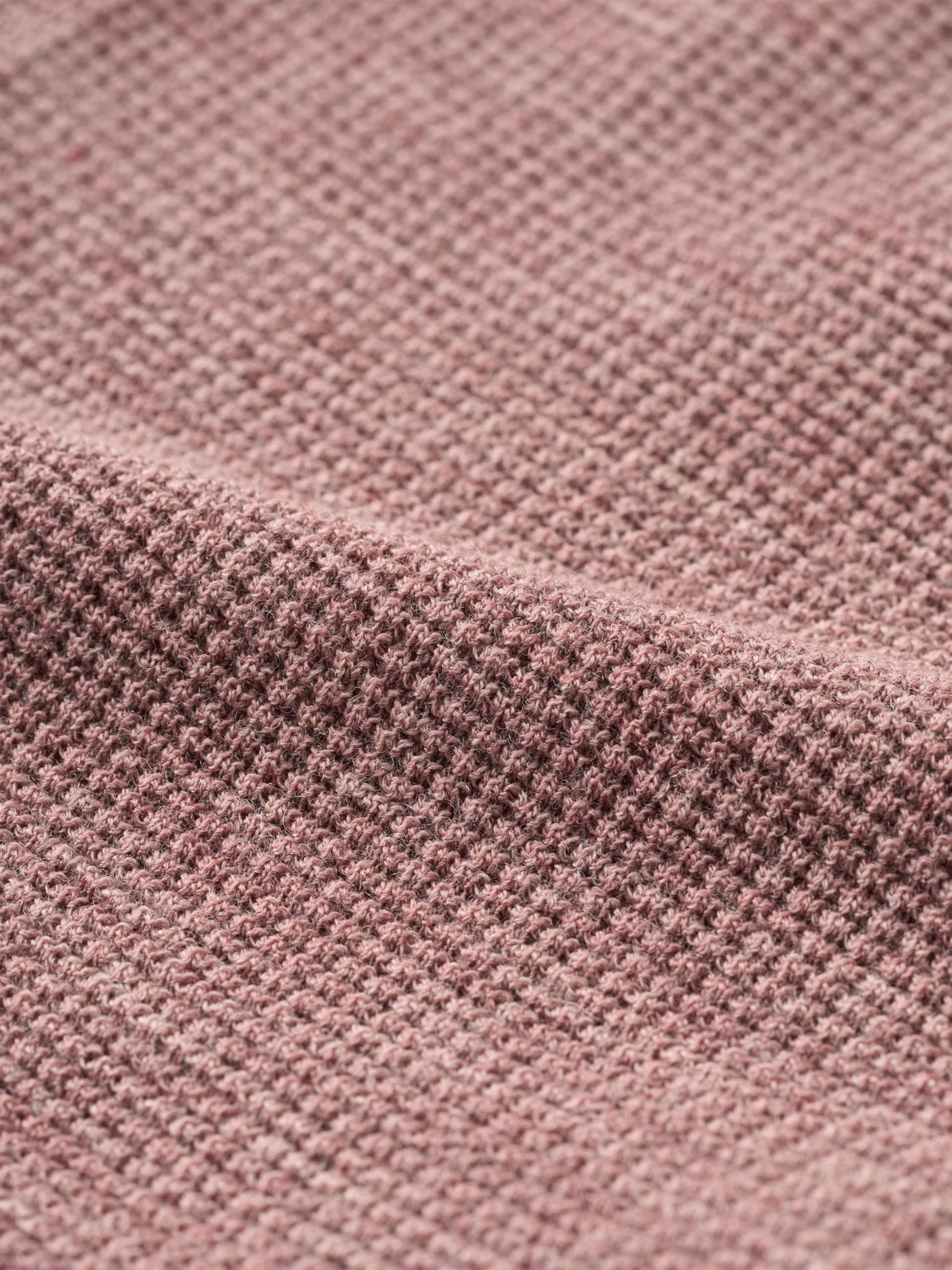 DILLING Baby-Wickelstrickjacke aus Merinowolle mit Waffelmuster