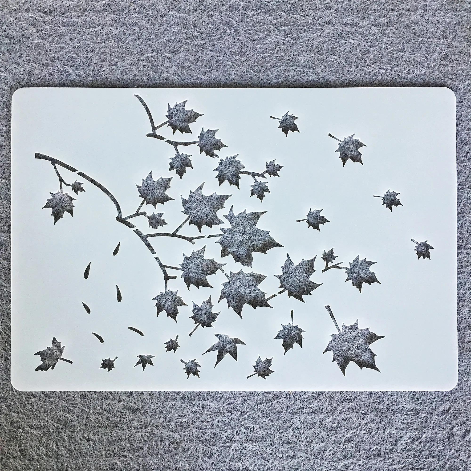 10 stencil artistici da 26 cm, motivo: fiori d'acero, gabbia per uccelli, per progetti artigianali, stencil per pittura su legno, parete, tessuto, roccia, lavagna