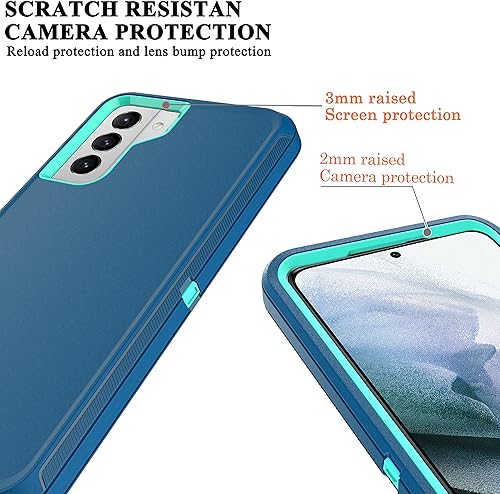 Miniatura 3 de YmhxcY Funda para Galaxy S21 Plus con película de TPU flexible autorreparable (paquete de 2) y película protectora de pantalla para lente de cámara