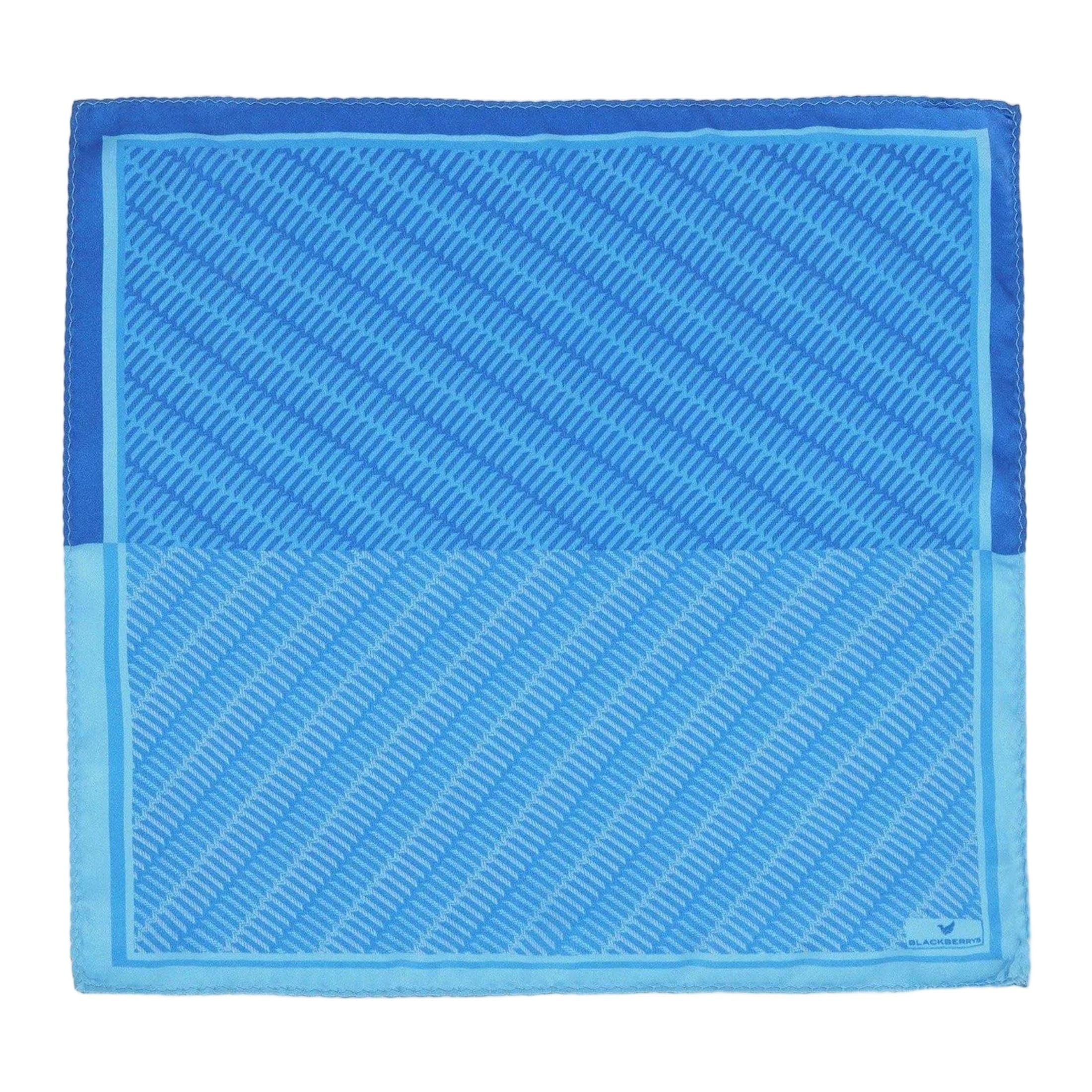 Men Blue Geometric Pocket Squares-image-8