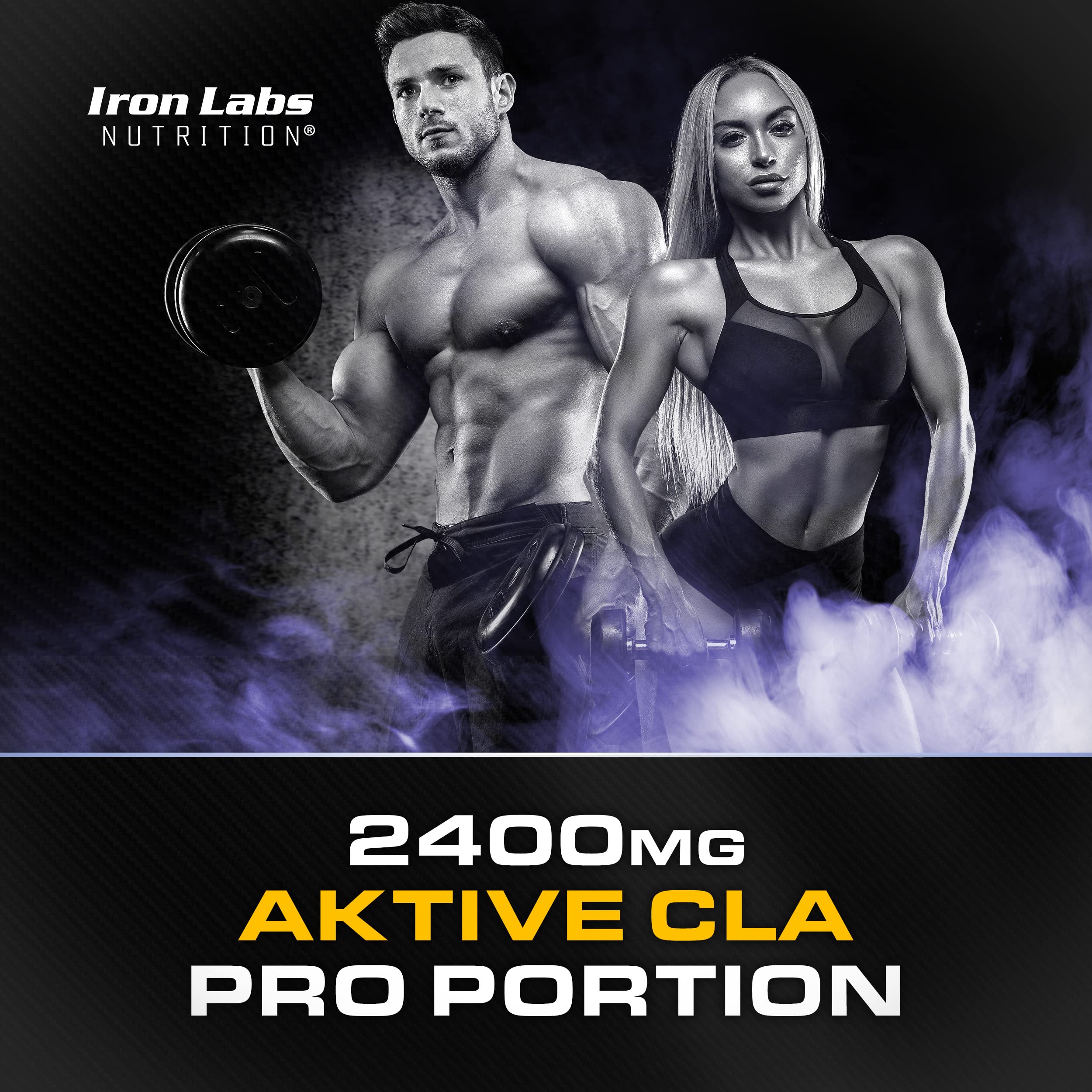 CLA Kapseln - Supersize (400 Kapseln) - 2400mg CLA x 133 Portionen (aus 3000 mg Saflor Distelöl) - konjugierte Linolsäuren – sowohl für Männer als auch Frauen geeignet (400 Softgel Kapseln)