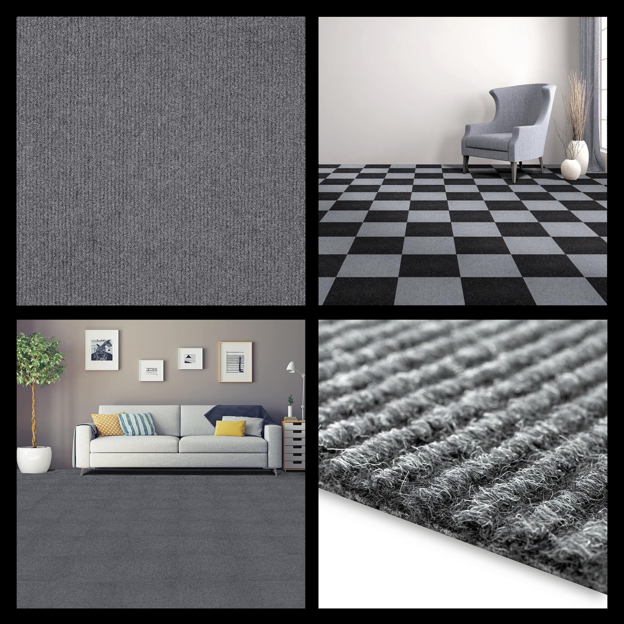 WALLBERRY Top-in-Class Self-Adhesive Floor Covering, Stylish, Durable, and DIY-Friendly Solution Ribbed Floor Carpet Tiles 30 Cm X 30 Cm x 6mm x 5 Tiles (Area Cover 5 Sq. Feet)(Pack of 5) (B0CJFQ6S4L) Amazon Price History, Amazon Price Tracker