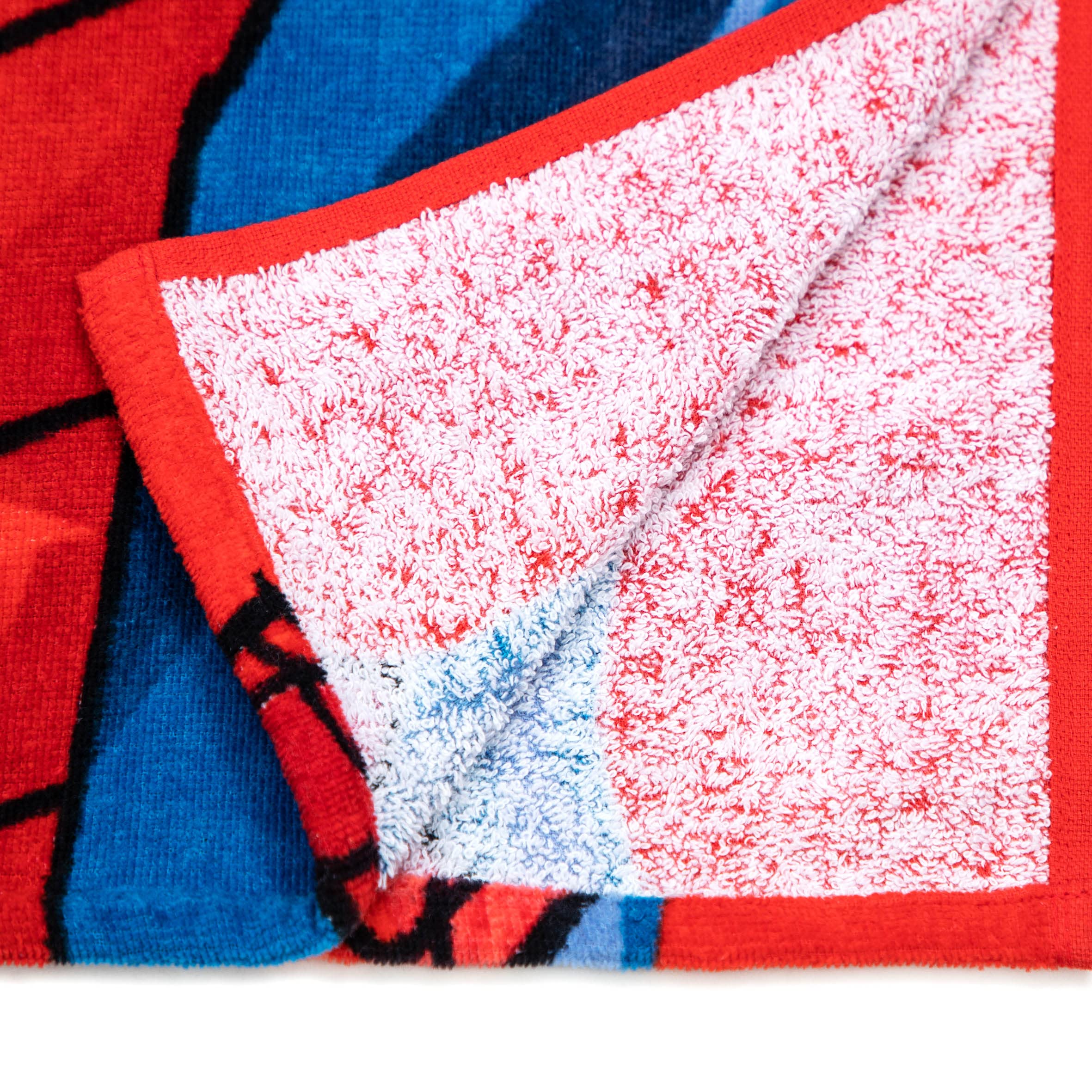 Poncho à Capuche Spiderman Marvel – Serviette Bébé 56x56 Cm 100% Coton Doux Et Absorbant
