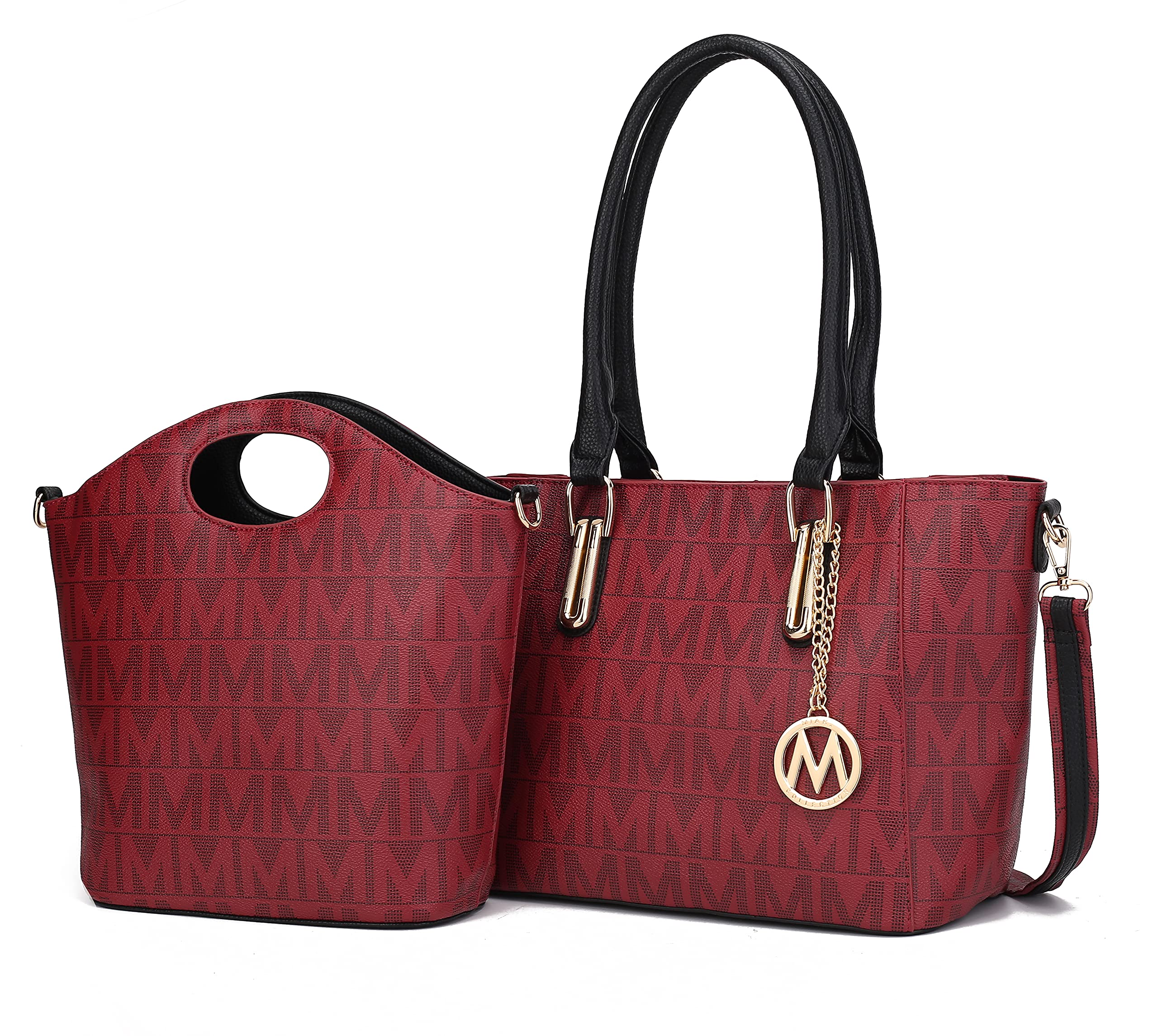 MKF CollectionMia K Collection Shoulder Handbag for Women: Vegan Leather Satchel-Tote Bag, Top-Handle Purse, Ladies Pocketbook