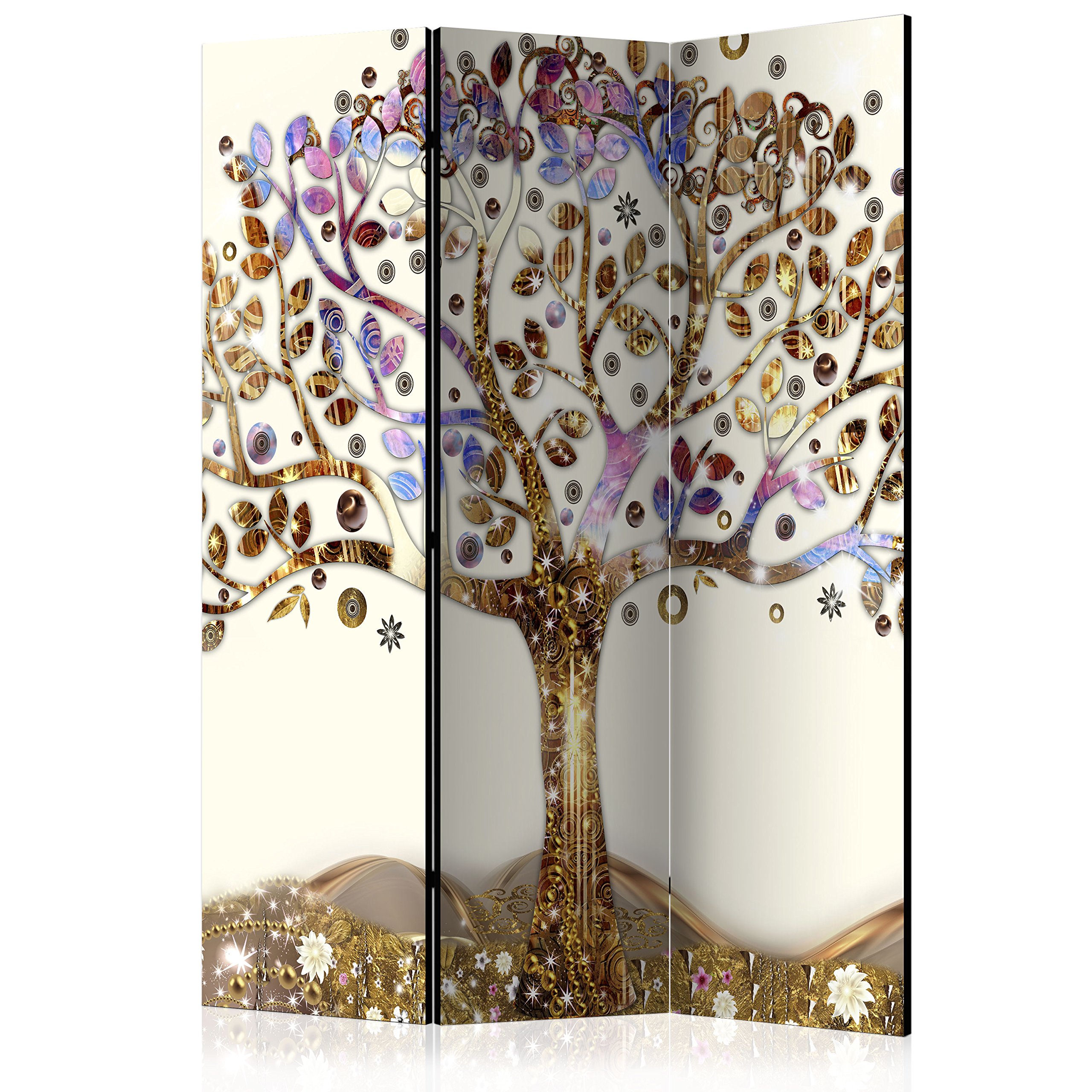 murando - Paravento da Interno 3 Pannelli, Separe Divisorio, 135x172 cm | 3 Pannelli Decorativi, Stampa su Un Lato, Tela in TNT, Pronto all'Uso, Separatore per Camera da Letto, Produzione EU