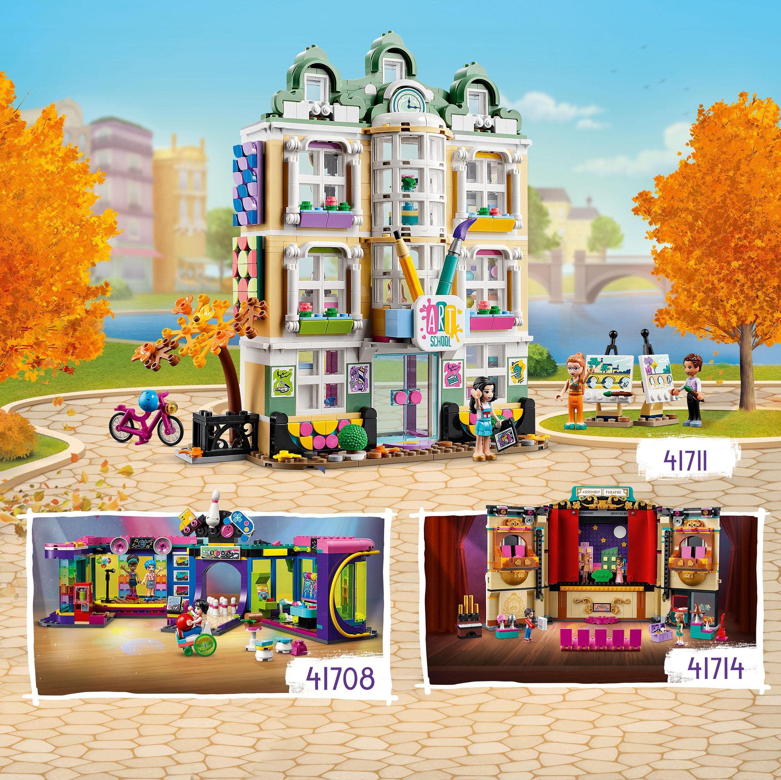 LEGO 41714 Friends Szkoła aktorska Andrei: Zestawy do budowania, Klocki, Zabawki do Zbudowania, Prezent dla Miłośników Aktorstwa w wieku od 8 lat (1154 elementy)