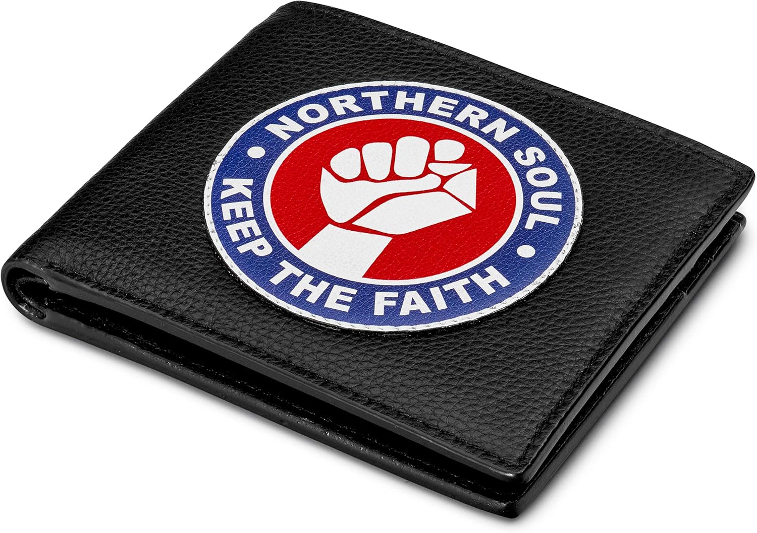 Northern Soul Black Leather Wallet