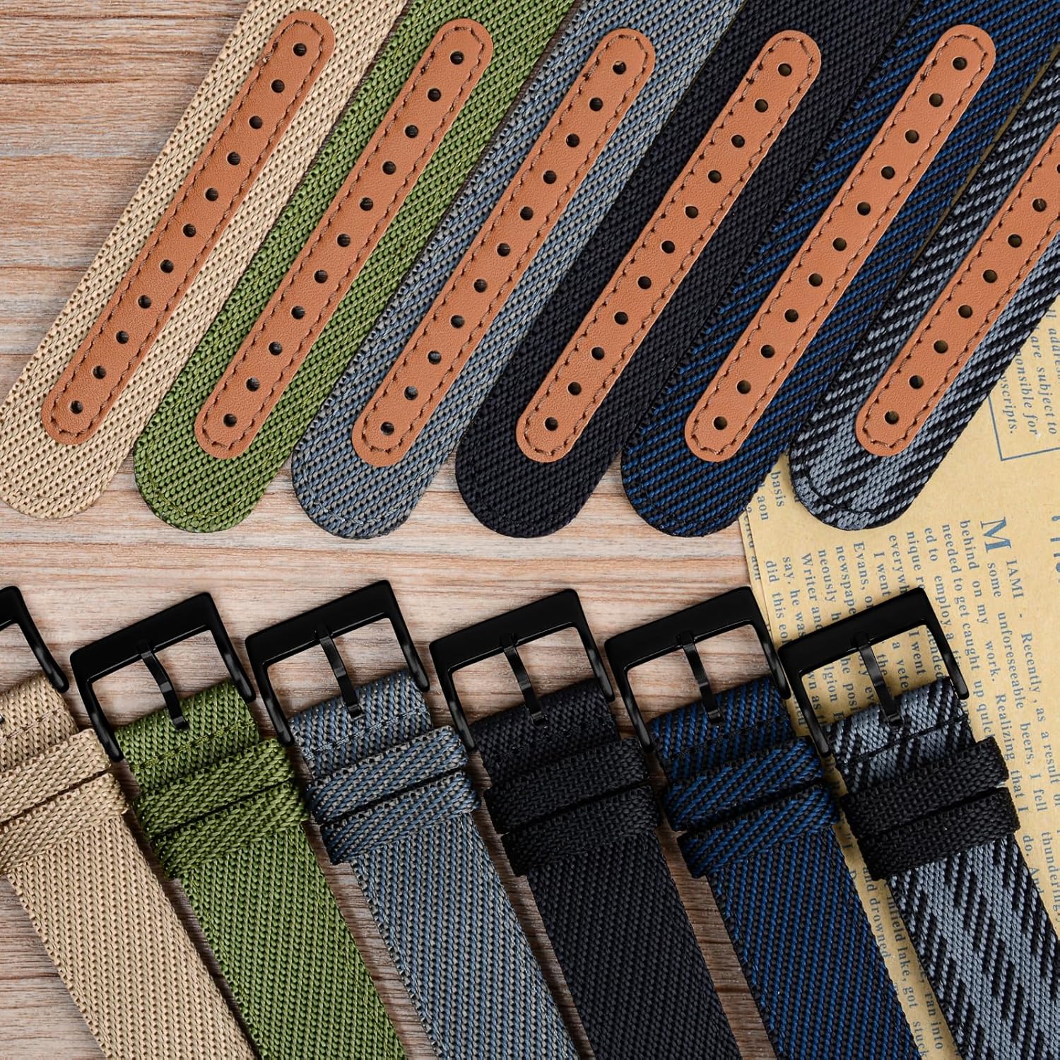 Nylon Watch Band for Men - Canvas Quick Release Watch Strap Women - Soft Sailcloth Smart Watchband with Clasp - Correa para Reloj Replacement - 18mm 20mm 22mm - Image 7