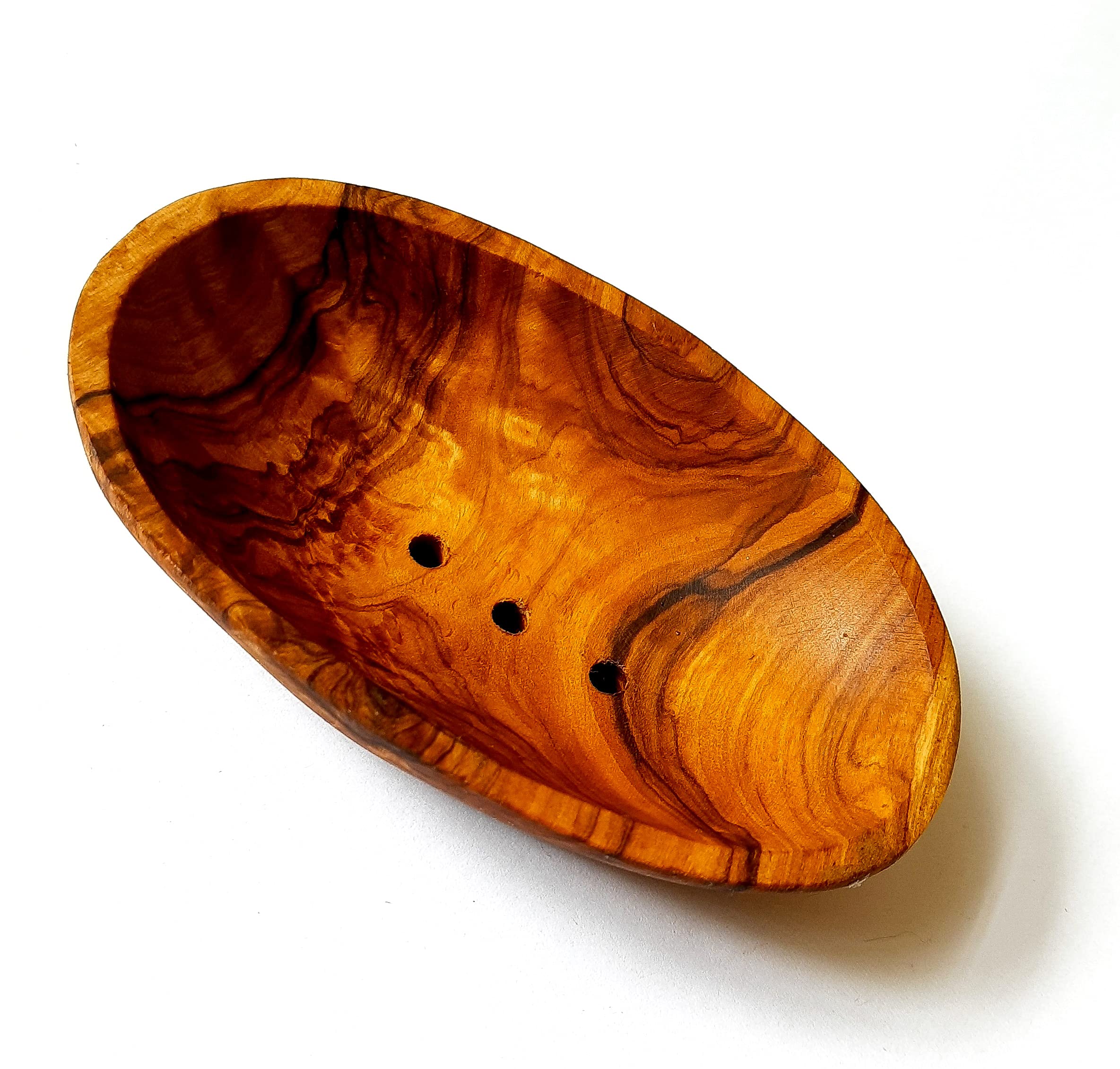 Handcrafted Tunisian Olive Wood Soap Dish