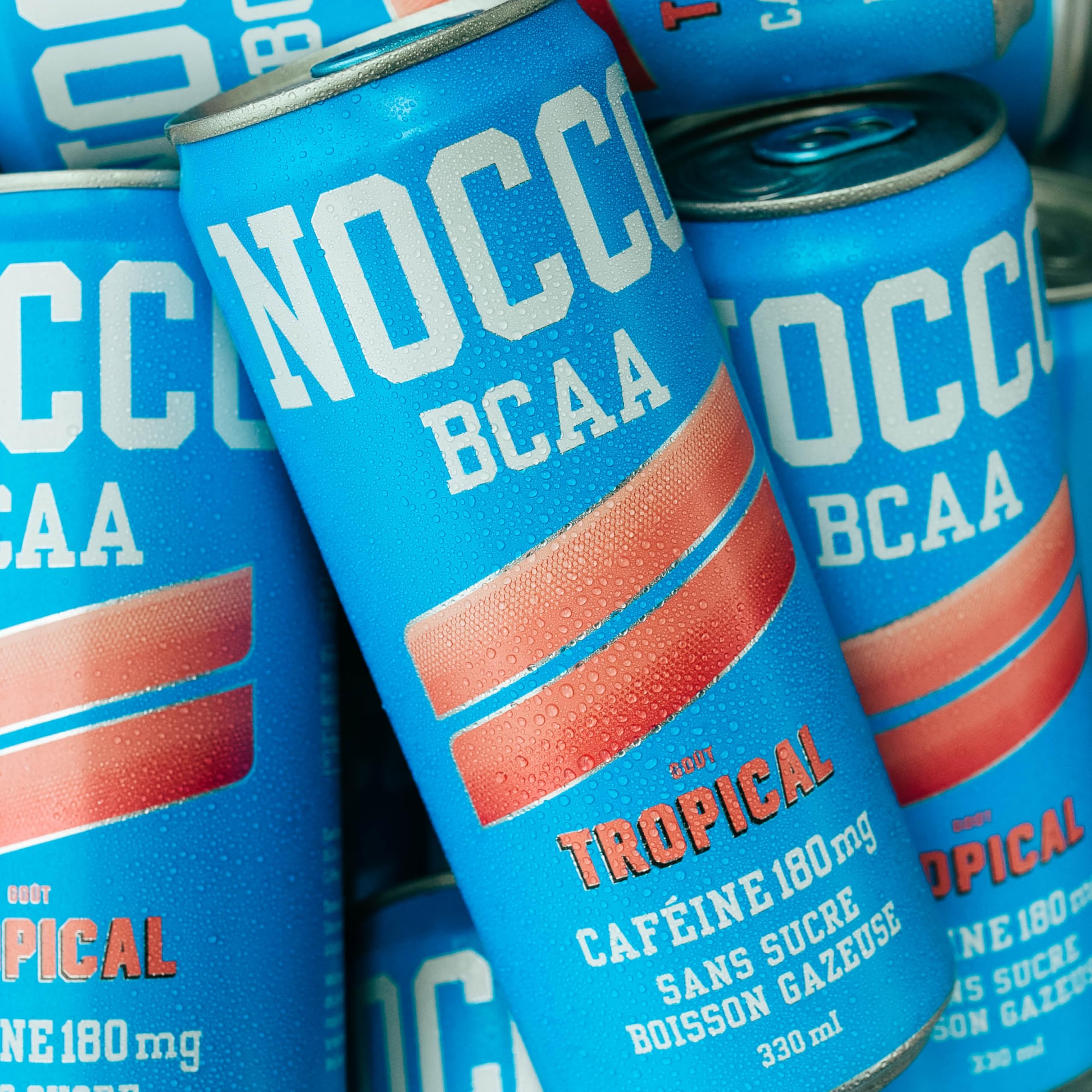 NOCCO BCAA Tropical Energy Drink 180mg Koffein 24 x 330 ml